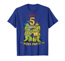 Load image into Gallery viewer, Teenage Mutant Ninja Turtles I&#39;m 5 Dude Pizza Birthday Party T-Shirt
