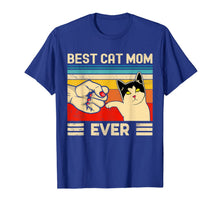 Load image into Gallery viewer, Best Cat Mom Ever T-Shirt Funny Cat Mom Mother Vintage Gift T-Shirt-530674
