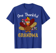 Load image into Gallery viewer, One Thankful Grandma turkey Thanksgiving matching family T-Shirt
