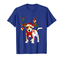 Load image into Gallery viewer, Santa jack russell gorgeous reindeer Light Christmas Lover T-Shirt
