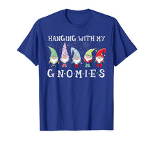 Load image into Gallery viewer, Santa Gardening Gnome Christmas Tee Hanging With My Gnomies T-Shirt
