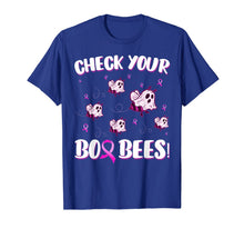 Load image into Gallery viewer, Funny Check Your Boo Bees Shirt Breast Cancer Awareness Gift T-Shirt
