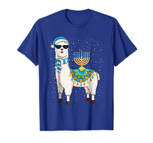 Load image into Gallery viewer, Menorah Hanukkah Llama T-Shirt Cute Alpaca Chanukah Gift-195473
