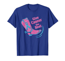 Load image into Gallery viewer, Give Cancer The Boot Pink Breast cancer Awareness Month Gift T-Shirt
