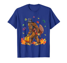 Load image into Gallery viewer, Bigfoot Carrying Turkey Fall Thanksgiving Sasquatch T-Shirt
