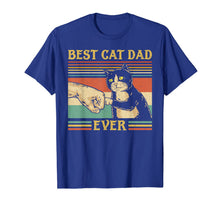 Load image into Gallery viewer, Best Cat Dad Ever Paw Fist Bump Fit Vintage Retro Gift Men T-Shirt-933880

