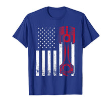 Load image into Gallery viewer, Car Enthusiast - American Flag Piston Muscle Car Gift T-Shirt-2389253
