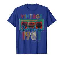 Load image into Gallery viewer, Vintage Cassett October 1981 Classic 38th Bday 38 Yrs T-Shirt
