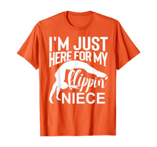 Load image into Gallery viewer, I'm Just Here For My Flippin' Niece Gymnastics Aunt Uncle  T-Shirt
