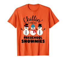 Load image into Gallery viewer, Chillin' With My Preschool Snowmies T-Shirt
