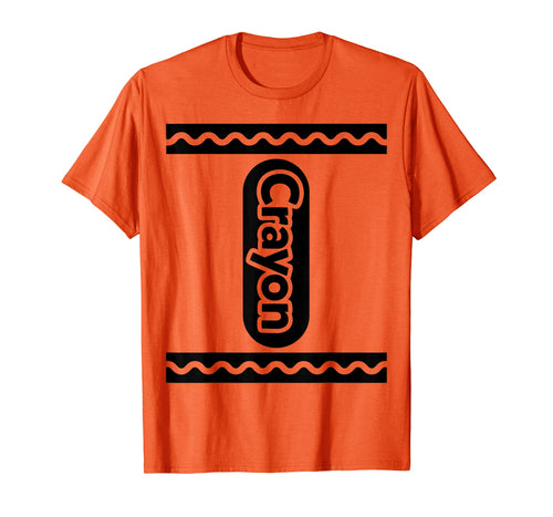 ORANGE CRAYON shirt Crayon Costume Halloween t-shirt