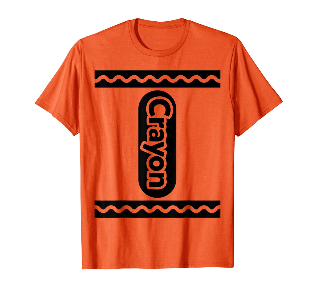 ORANGE CRAYON shirt Crayon Costume Halloween t-shirt