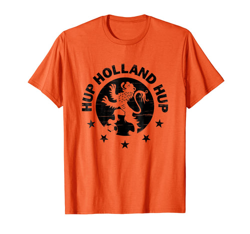 Hup Holland Dutch Soccer Lion Oranje Nederland Voetballshirt