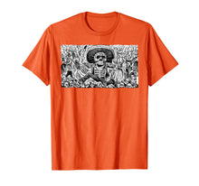 Load image into Gallery viewer, Skeleton Sombrero Mexico Day Of The Dead Dia De Los Muertos  T-Shirt
