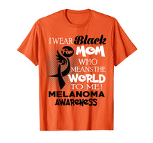 Load image into Gallery viewer, I wear Black ribbon for my Mom Melanoma awareness shirt
