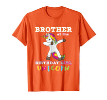 Load image into Gallery viewer, Brother of the Birthday Girl T-Shirt Magic Unicorn
