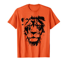 Load image into Gallery viewer, Lion Face T Shirt. Cool Zoo Animals T-Shirt Zoo Keeper
