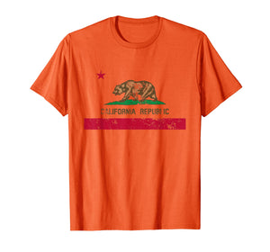 California State Flag TShirt Distressed CA Flags Gift Tee T-Shirt