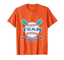 Load image into Gallery viewer, Baby Gender Reveal Party | Team Boy, Blue Baseball Theme Tee
