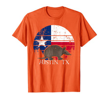 Load image into Gallery viewer, Austin TX Armadillo State Flag Texas Pride shirt T-Shirt
