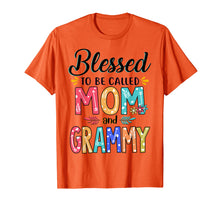 Load image into Gallery viewer, Blessed To Be Called Mom And Grammy Flower T-Shirt T-Shirt
