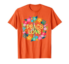 Load image into Gallery viewer, Peace Love T-Shirt Hippie Costume Tie Die 60s 70s
