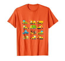 Load image into Gallery viewer, Boys' Trucks and Diggers Short Sleeved T-shirt for Toddlers
