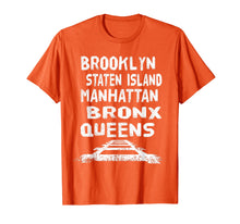 Load image into Gallery viewer, New york city areas five boroughs t-shirt
