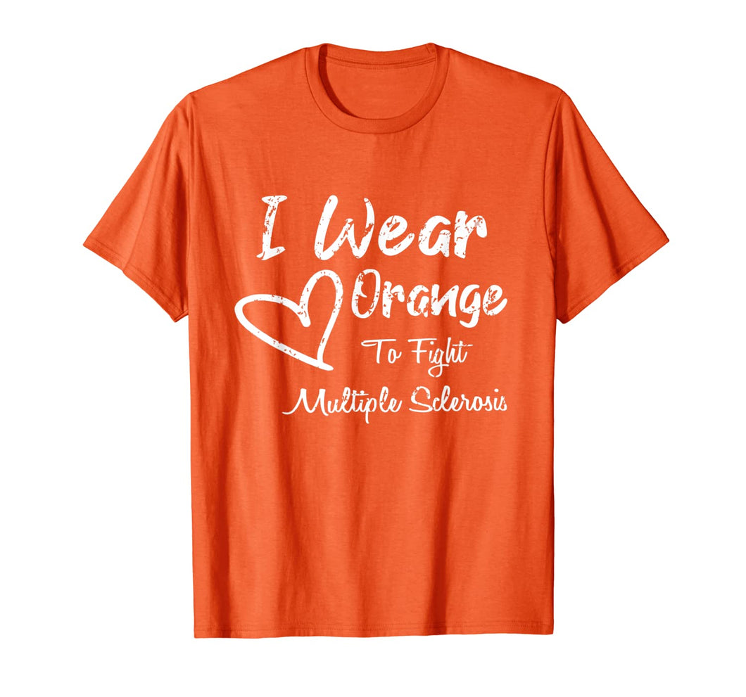 I Wear Orange to Fight Multiple Sclerosis Awareness Costume T-Shirt-424292