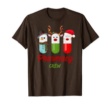 Load image into Gallery viewer, Pills Snowman Reindeer Santa Claus Pharmacy Crew Christmas T-Shirt

