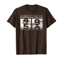 Load image into Gallery viewer, Funny oldometer 49-50 birthday turning 50 half century T-Shirt
