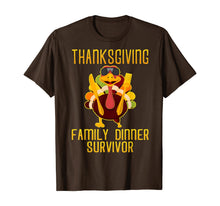 Load image into Gallery viewer, Thanksgiving Family Dinner Survivor Turkey Funny T-Shirt
