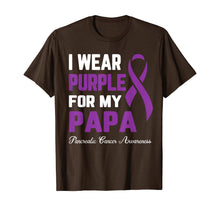Load image into Gallery viewer, I Wear Purple For My Papa Pancreatic Cancer Awareness T-Shirt
