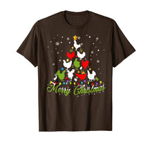 Load image into Gallery viewer, Christmas Tree Merry Christmas Chicken Lover Gift T-Shirt
