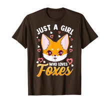 Load image into Gallery viewer, Just A Girl Who Loves Foxes Kids Girls Cute Fox Gift Mom T-Shirt
