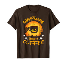 Load image into Gallery viewer, Funny Nightmare Before Coffee Halloween TShirt Cute Mug Gift
