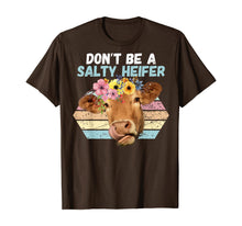 Load image into Gallery viewer, Vintage Farm Humour Don't Be A Salty Heifer Gift Idea T-Shirt-246808
