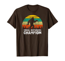 Load image into Gallery viewer, Social Distancing Champion Funny Bigfoot Vintage Retro T-Shirt-380949
