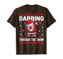 Load image into Gallery viewer, Dabbing through the Snow Boys Shirt Christmas Dabbing Santa T-Shirt
