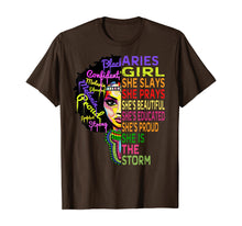 Load image into Gallery viewer, Aries Girl She Slays &amp; Prays - February March Birthday Gift T-Shirt-274410
