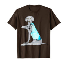 Load image into Gallery viewer, Funny weimaraner Dog I Love Mom Tattoo T-Shirt-339404
