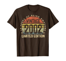 Load image into Gallery viewer, 18 Year Old Gifts Vintage 2002 Limited Edition 18th Birthday T-Shirt-65842
