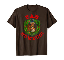 Load image into Gallery viewer, Ugly Christmas Party Scrooge Bah Humbug Christmas Wreath T-Shirt
