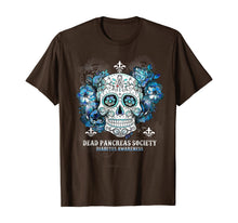 Load image into Gallery viewer, Dead Pancreas Society Diabetes Awareness Sugar Skull Gift T-Shirt
