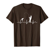 Load image into Gallery viewer, Fishing Lover Shirt Camping Hunting Fisherman Heartbeat
