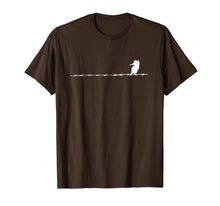 Load image into Gallery viewer, Kingfisher Bird on a Wire shirt for Birder or bird watcher
