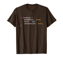 Load image into Gallery viewer, Funny Joke Programming If Coding Headphones Focus T-Shirt
