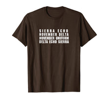 Load image into Gallery viewer, SIERRA ECHO NOVEMBER DELTA NOVEMBER UNIFORM SHIRT
