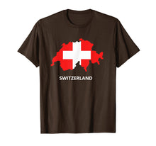 Load image into Gallery viewer, Switzerland Flag Map T-Shirt
