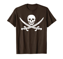 Load image into Gallery viewer, Jolly Roger Pirate Swords Skull Crossbones Costume Shirt
